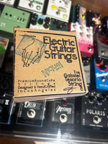 The Gabriel Tenorio String Company 9! pure nickel standard strings.